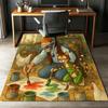 Pettson and Findus Printed Carpet,Rug,for Office Chair Living Room Bedroom Kitchen Room Decor Gifts.