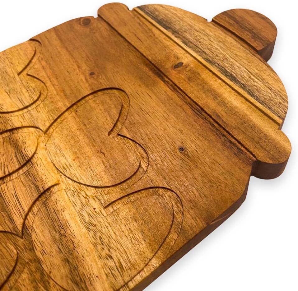 Valentine's Day Gifts Organic Acacia Kitchen Cutting Chopping Charcuterie Board Platter Butcher Block for Cheese and Vegetables Meat