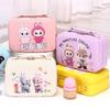 Милая мультяшная косметичка Labubu, многофункциональная ручная переносная сумка для хранения, маленькая квадратная сумка для подарков на день рождения детей