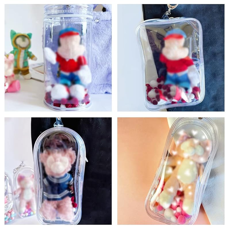 YUYAKESHI OB11 чехол для игрушек bjd trip прозрачная мягкая сумка Itaba для выходной куклы Для выхода брелок Nuiba пылезащитный для хранения (квадрат, помпоновый шар