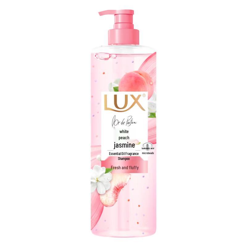 Lux Essential Oil Fragrance Shampoo White Peach Jasmine, 470ML