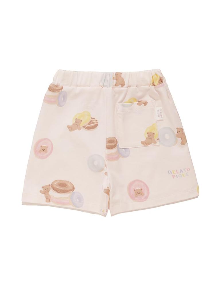 Gelato Pique Baby Donut Bear Print Shorts PBCP252457 PNK