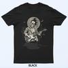 Skeleton Playing Guitar Vintage Shadow Rock Halloween T-Shirt