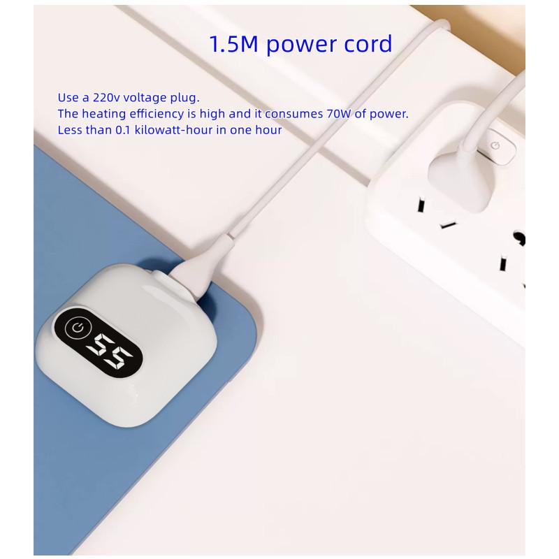 Электрический нагревательный коврик для мыши, настольный коврик, дисплей, температура, нагревательный коврик для мыши, сохраняет тепло рук для офиса, компьютерного стола, клавиатуры, зимы