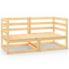 Day and Night - Day and Night Garden Corner Sofas 2 Pcs Solid Pine Wood