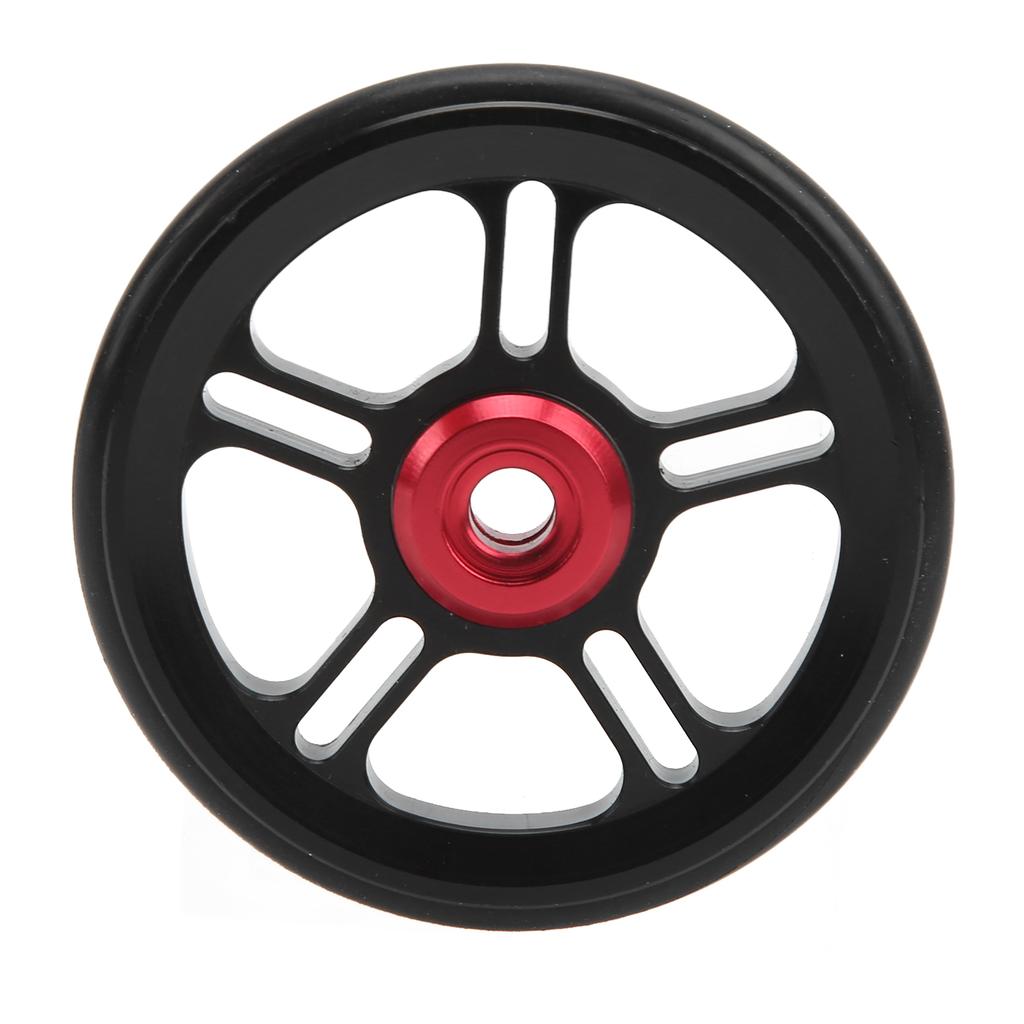 Folding Bicycle Easywheel Aluminium Alloy Auxiliary Wheel CNC Cutting for Brompton 6cm