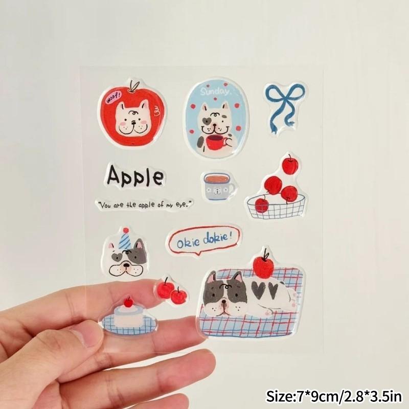 Decor Sticker 3D Jelly Sticker Cute Computer Phone Jelly Sticker Camera Diy Account Mobile Phone Case And Tablet Decoration