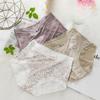 Printed Lace Briefs High Waisted Underwear for Women All Cotton Crotch Sexy Women Compression Underwear Seamless Triangle Panties