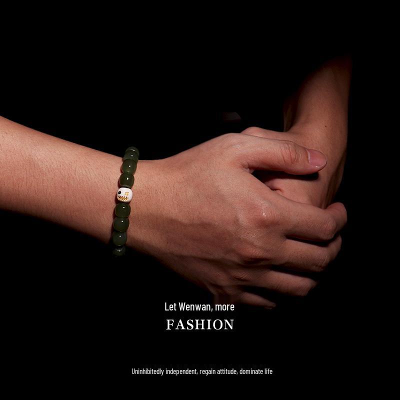 Браслет из мамонтовой кости в виде бочонков с Солнцем, Луной и Звездами, с буддийскими аксессуарами Кинг-Конг Бодхи