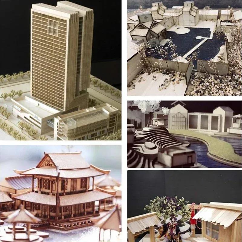 5-20pcs Balsa Wood Sheets Ply 100-300mm Long 1mm/1.5mm/2mm/3mm/4mm/5mm/6mm/8mm Thick For Craft DIY Project Wood Model Building