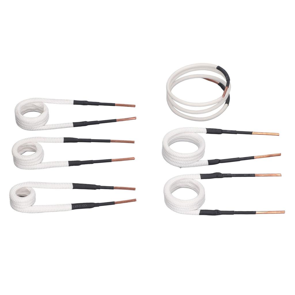 6 Pcs Induction Heater Coil Kit 3mm Brass Core 20 25 30 35 40mm Free Forming Induction Heater Wires