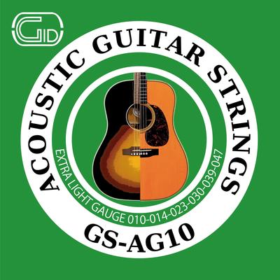 GID STRINGS серия струны для акустической гитары EXTRA LIGHT сверхлегкие калибр 10-47 GS-AG10