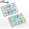 Aomily DIY Handmade Jewelry Mold Necklace Eardrop Gemstones Fondant Cake Chocolate Mould Container Crystal Drop Resin Soap Molds