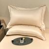 2PC/Set Natural Mulberry Silk Pillowcase Solid Color Envelope Pillow Case Bedding Sleeping Pillow Cover 48X74 Pillow Case Cover