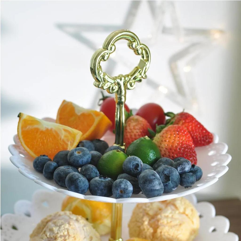 3 Layer Cake Tray Stand Layer Fruits Tray Cupcake Display Holder Birthday Party Dessert Wedding Christmas Creative Plate Tray