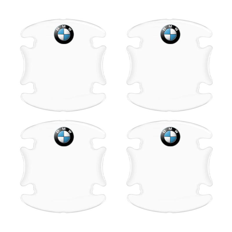 4PCS Transparent M LOGO Car Door Anti-collision Protector Bumper Strip Sticker For BMW X7 X3 X4 X5 X6 3 4 5 6 7 Series Z4 M M3 M5 M6 E38 E39 E46 E53