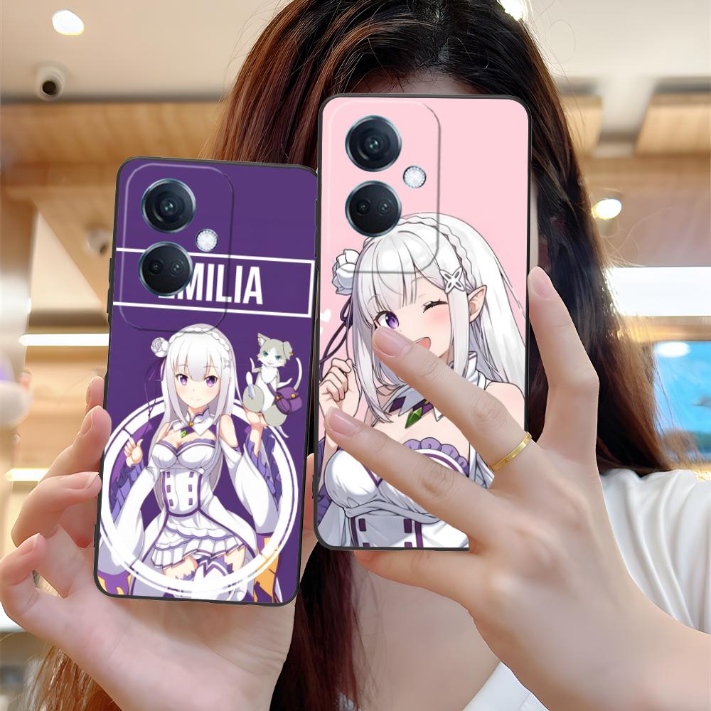 Чехол для мобильного телефона ReZero Emilia Waifu из матового ТПУ для OPPO Find X9 X8 X7 X6 X5 X3 X2 Plus s Pro Ultra Lite Цветной печатный чехол