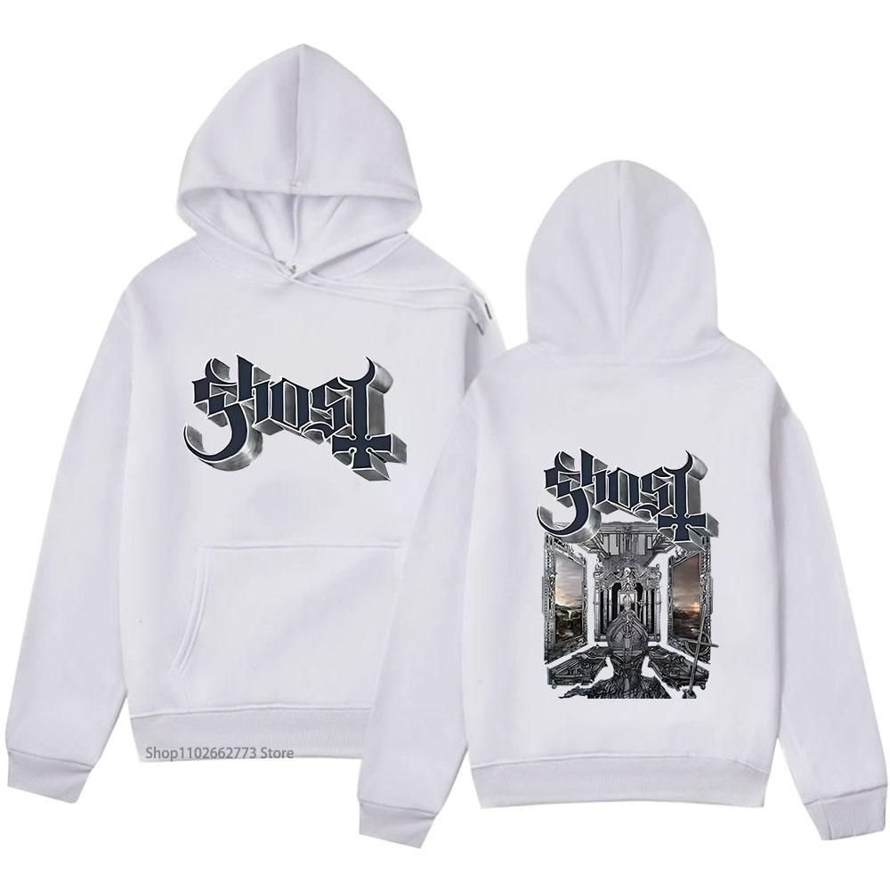 Толстовки Ghost Band с сатанистской печатью Skeletá Альбом Свитшоты Хип-хоп Уличная одежда Женская Мужская Одежда Мужская Мода Топы