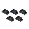 Plastic Black Guitar Pick Holder for Headstock Fixing Between 3rd and 4th Strings, for Guitar, Bass, and Ukulele, 5 Pieces