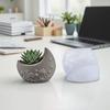 Силиконовая форма Луна Сделай сам Ручная работа Кисть для макияжа Ювелирные изделия Ручка Декоративный контейнер для комнатных растений Форма для чашки для свечи Гипс Цемент Эпоксидная смола Форма для литья