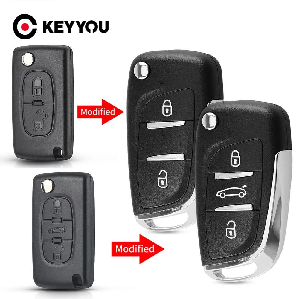 Для Peugeot 306 407 807 Partner Для Citroen C2 C4 C5 Berlingo Xsara Picasso Ce0523 Ce0536 Выкидной Ключ Корпус Автомобильного Ключа Va2/Hu83