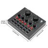 Звуковая карта V8 USB DJ-оборудование Звуковые карты Аудиомикшер Для телефона Компьютера ПК Веб-трансляции Live Внешняя Запись Караоке