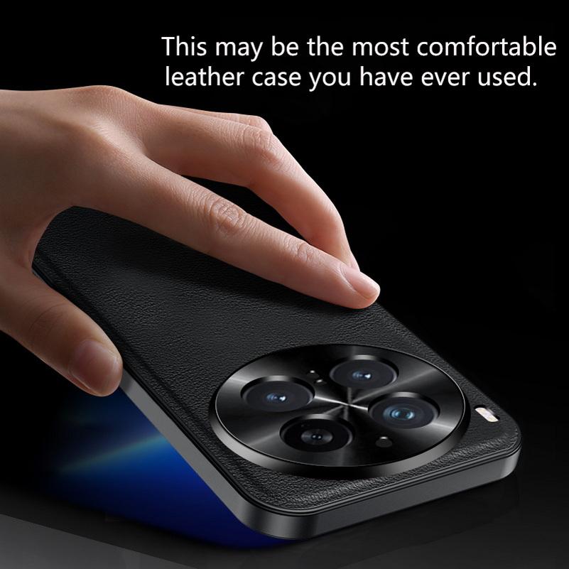 Vintage Leather Texture Non-Slip Frame Phone Case For VIVO X300 Pro x300 vivo X200 Ultra X200s X200 FE X100 Pro Protect Cover