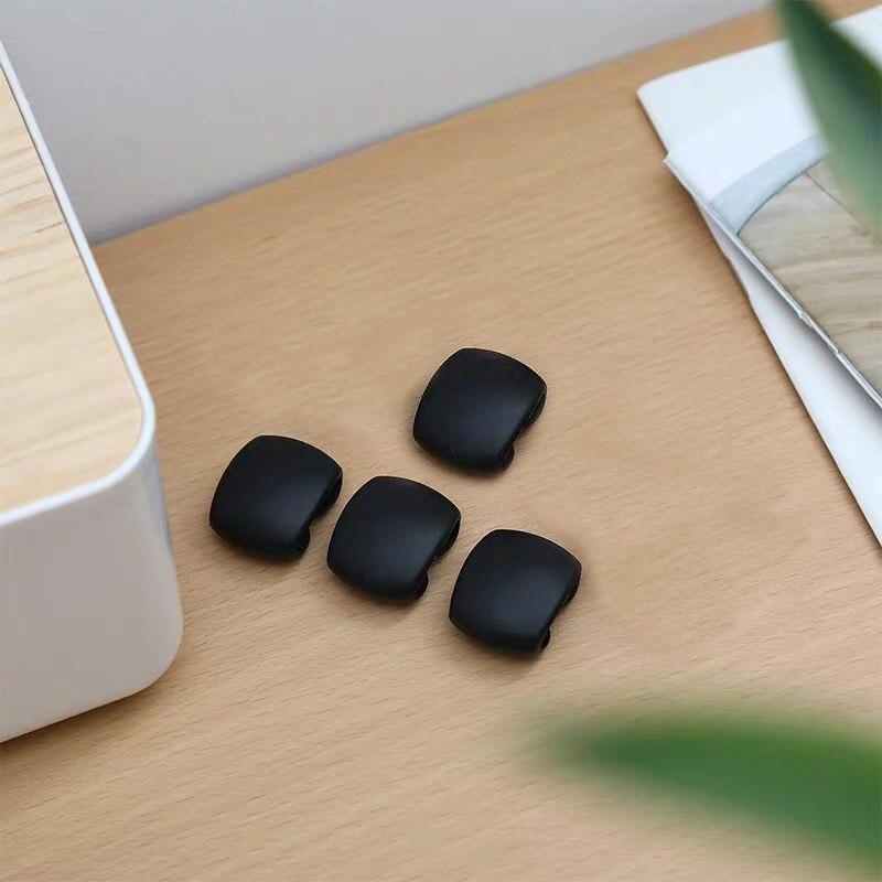 4Pcs Cable Organizer Buckles USB Cable Earphone Cable Organizer Holder Buckle Portable Tiny Office Accessories Cable Organizer