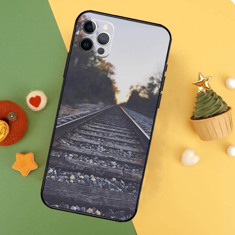 Чехол для телефона 'Железнодорожный путь и солнечный свет' для iPhone 17 Pro Max 17Air 16E 15 14 13 12 11 16 Pro Max Mini Ударопрочный чехол