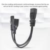 Power Cords C14 Male To C13 Nema 5‑15R Female Power Cord 10A 250V Safe Waterproof 1 in 2 Out One Time Molding For LCD Monitors