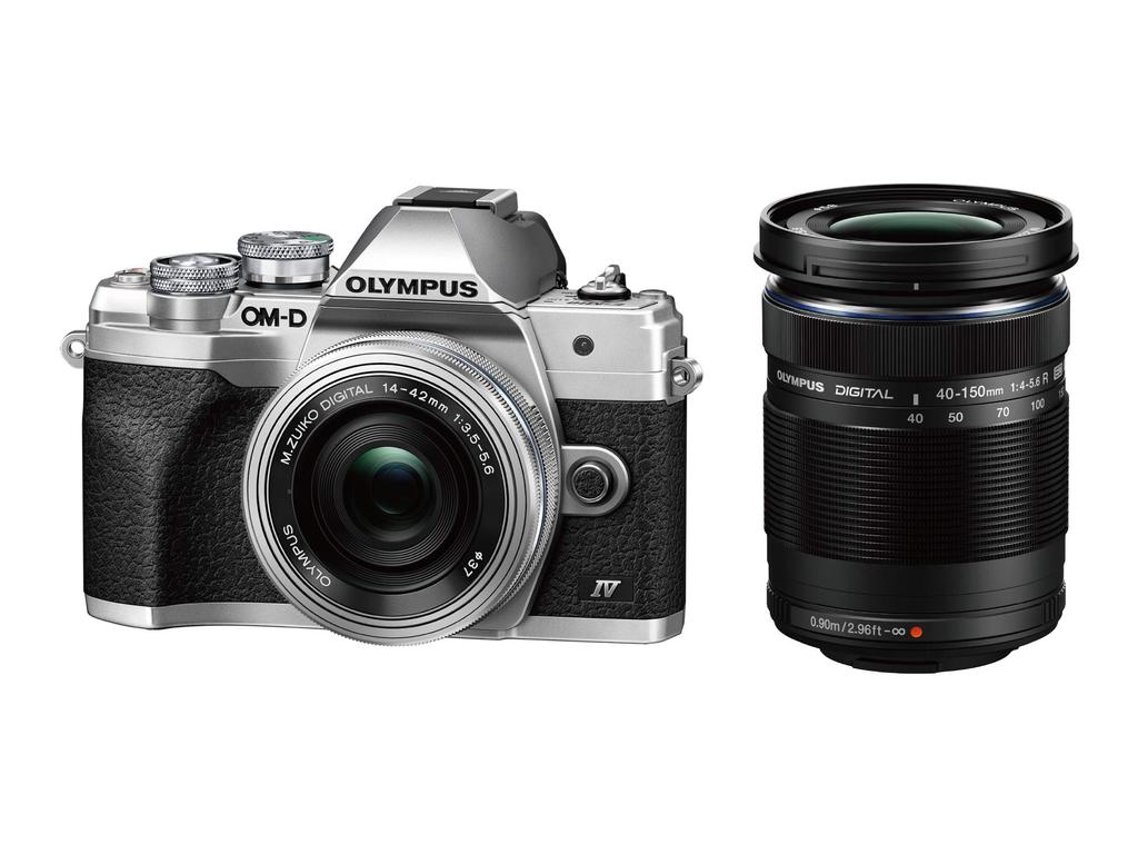 OM OLYMPUS Mirrorless Single Lens Camera MarkIV EZ Double Zoom Kit Silver SYSTEM/Olympus OM-D E-M10