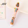 Cartoon Capybara Gel Ink Pens Multicolor 10-in-1 Ballpoint Pen, Cute Push-Type Writing Office Supplies Pen Ten Colors in One Retractable for