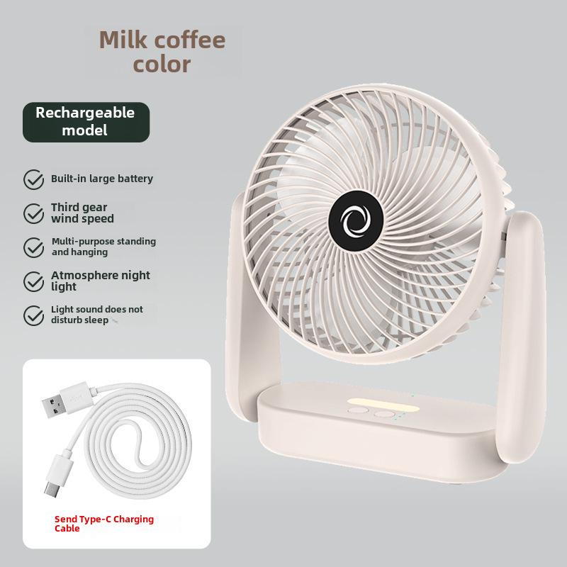 Compact USB Desktop Fan: Portable, High-Power Circulation for Home and Office