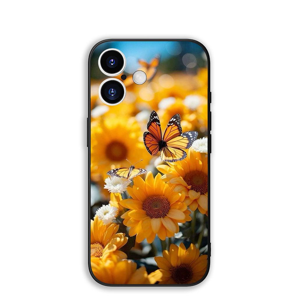 Cover for Samsung Galaxy S22 S21 S20 Fe Ultra S9 Plus + A13 A22 M21 M31 M55 M15 Protective Phone Case With Sunflower Flower