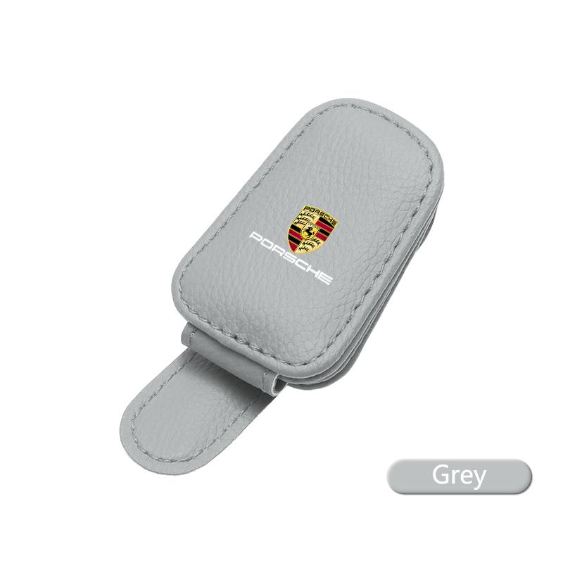 Car Interior Glasses Clip Sunshade Storage Brace Auto Accessories For Porsche Cayenne Panamera Macan 911 718 918 Taycan Boxster