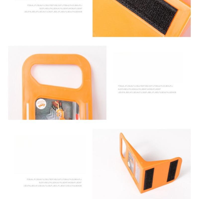 Car trunk storage box fixed partition car organizer storage box anti-tipping plastic baffle bracket