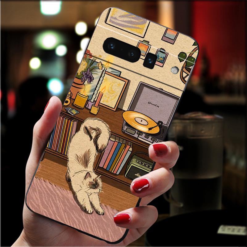 Fun Cat Phone Case For Google Pixel 10 9 Pro XL 10 9A 8 7 6 Pro Pixel 8A 7A 6A Pixel 8 7 6 5