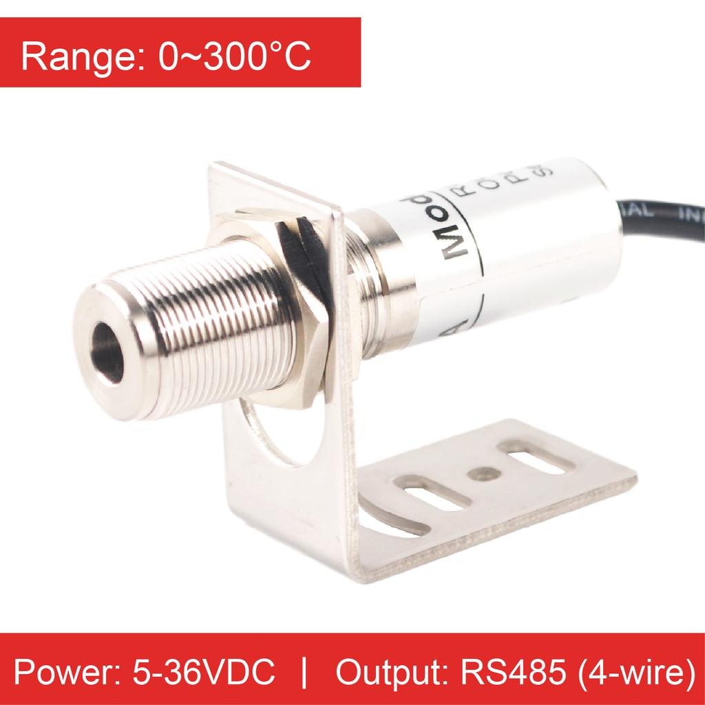 RS485 Output Compact Infrared Thermometer Non-Contact Temperature Sensor High Precision Industrial Transmitter