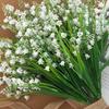 Silk Artificial Flowers Lily of the Valley Hot Sales Wedding Bridal Bouquet Christmas Outdoor Garden Wreath Home Diy Decoration