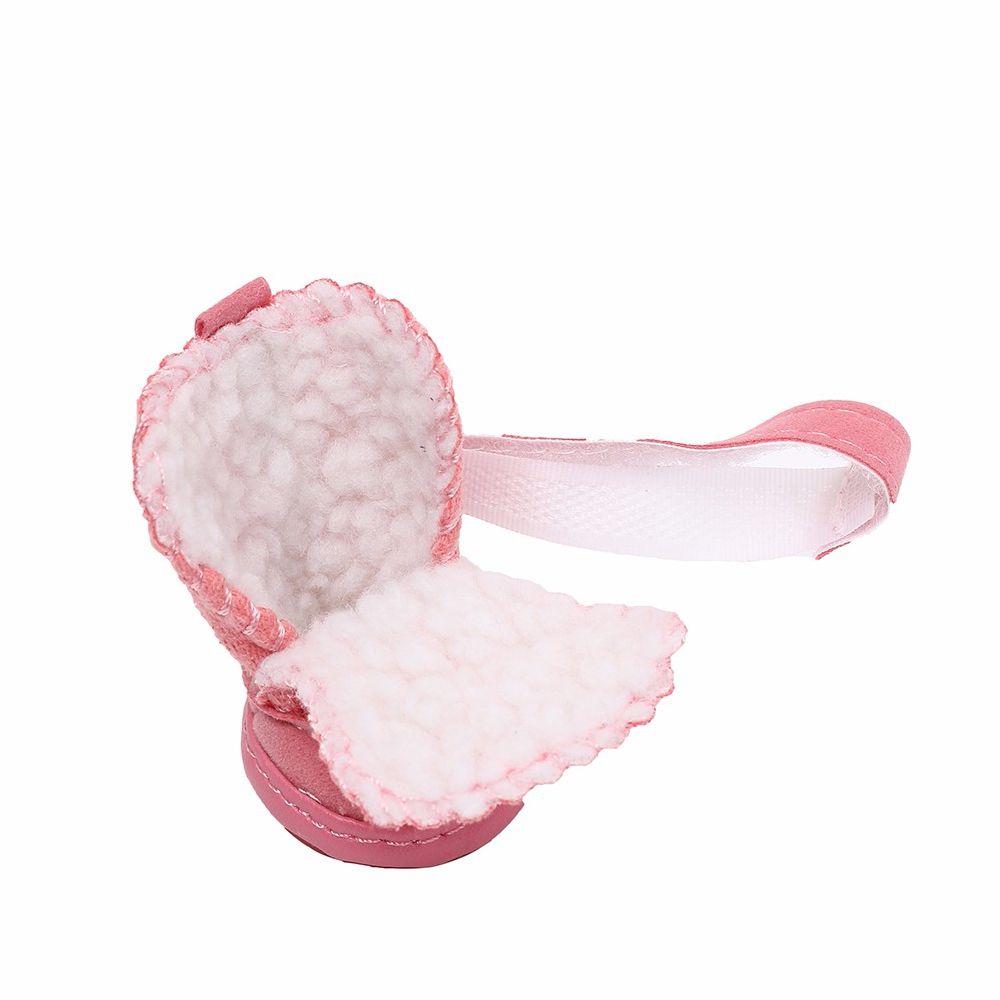 4 шт./компл. Защитные товары для питомцев Хлопковые ботинки Теплая обувь для собак Ботинки для щенков Зимняя обувь для питомцев Нескользящие