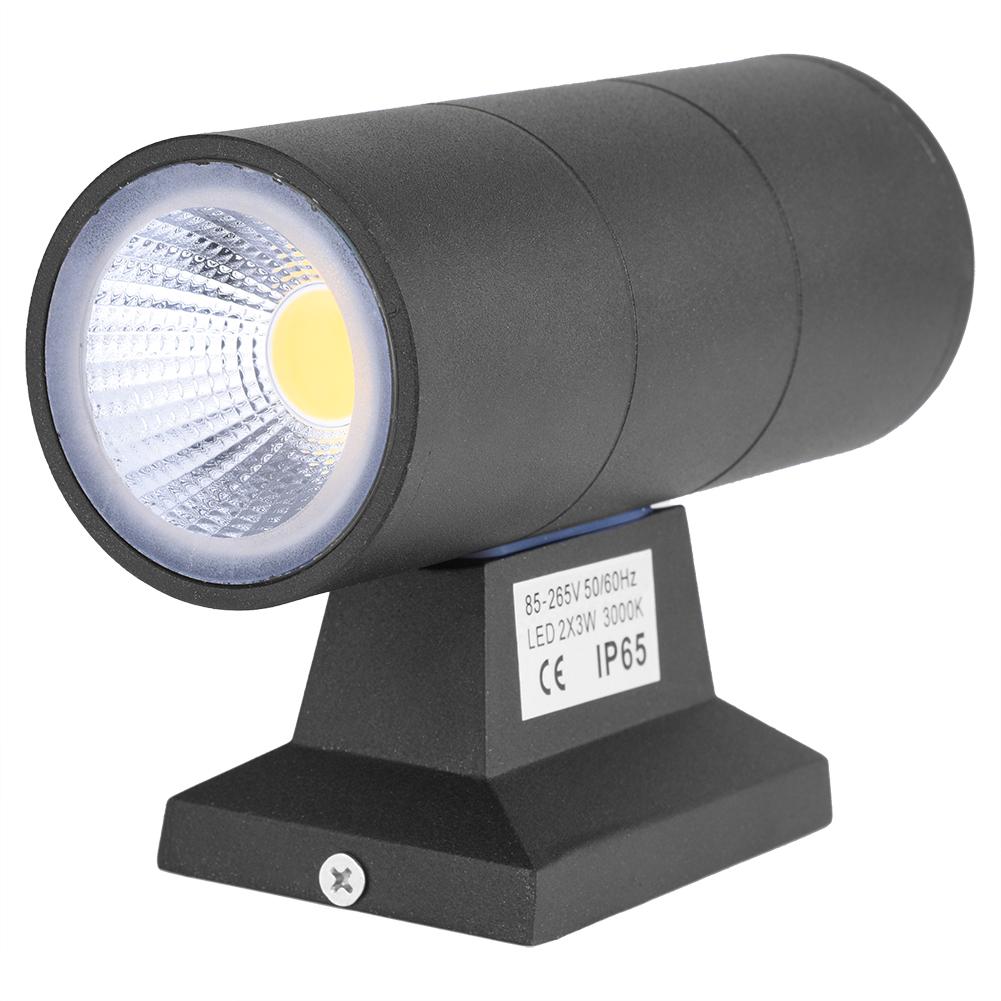6W Dual head COB LED Wall Mounted Light Outdoor Indoor Cafe Waterproof Lamp Decor Warm White