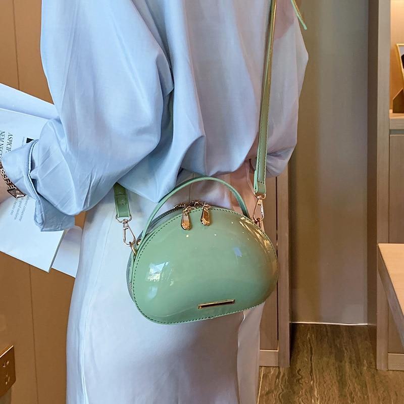 Роскошные сумки, женские сумки, дизайнерские мини-модные красные сумки через плечо в форме сердца для девочек, сумки через плечо из лакированной кожи высокого качества