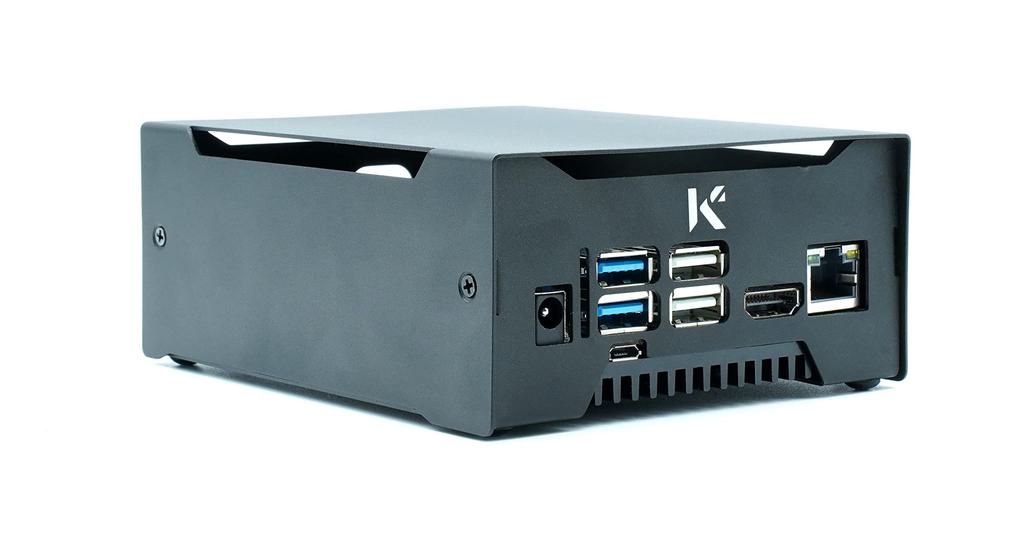 Корпус KKSB для Odroid M1, Пескоструйный алюминий, Черное анодированное покрытие