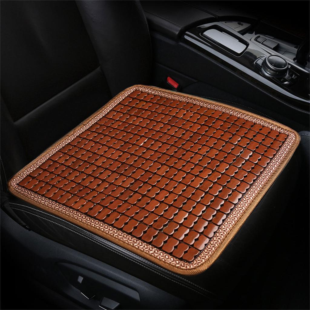 Square Bamboo Seat Cover Bamboo Summer Cooling Seat Cushion Breathable and Comfortable for Office Chair Car Seat 45x45cm