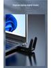 Двухдиапазонный беспроводной сетевой адаптер 1300M 5G - Plug & Play для ноутбука/настольного компьютера