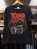 1990 Ronnie James DIO Lock Up the Wolves Подписанная футболка Мирового тура Унисекс футболка