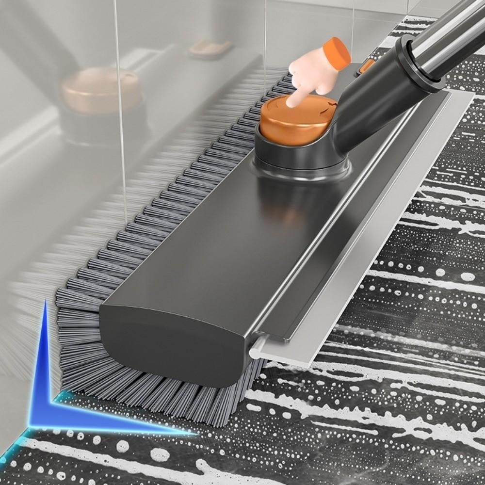 Silicone Scraper Strip Floor Cleaning Brush Stainless Steel Seam Brush  Bathroom Cleaning