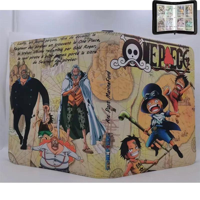 2x2 900pcs Cards Holder Anime Luffy ACE Zoro Game Binder Card Holder Zipper Album Book Capacity R SR TGR GP Collectibles Folder Kids