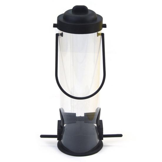 Подвесная кормушка для птиц на открытом воздухе, держатель для еды для колибри, прозрачная большая емкость, легко наполняемая кормушка для диких птиц