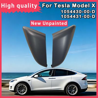 Для Tesla Model X Новые Неокрашенные Левый и Правый Накладки Наружных Зеркал Череп OEM 1054430-00-D 1054431-00-D 1054430 1054431 Автозапчасти